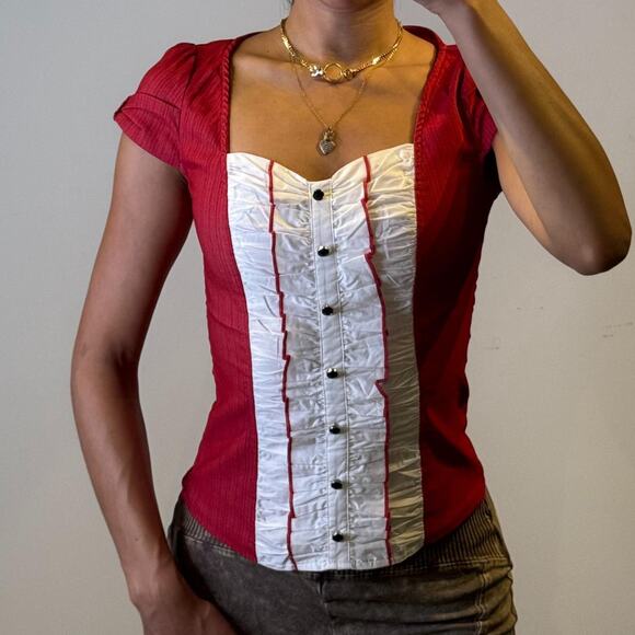 Other Tops - Red and White Top M
